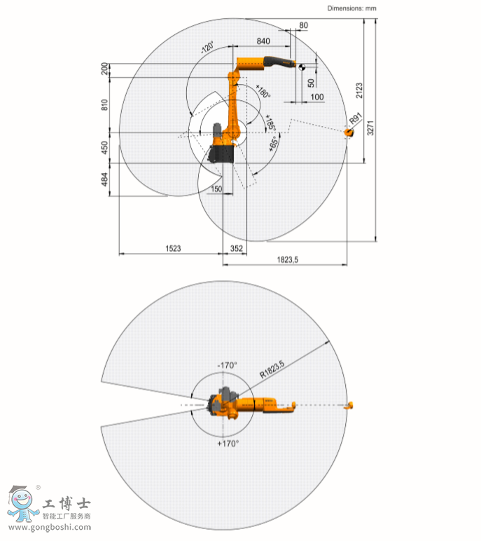 KUKA쿨C(j)KR 6 R1820 arc HW