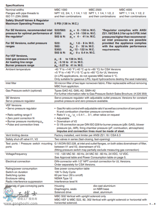 MBC-VEF...GasMultiBloc®๦ܚw(/CDN) ˹5PSI