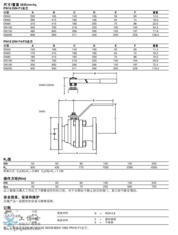 M31V ISOȫͨy DN50-DN200 DIN PN16(F1&F4)